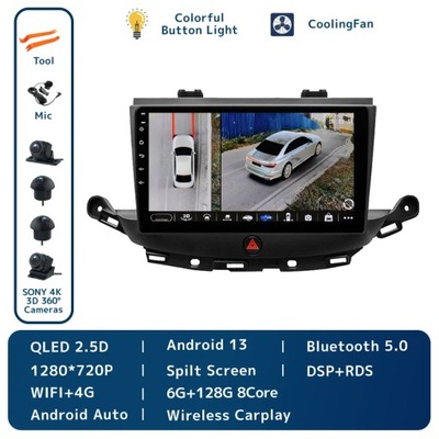 ANDROID 13 NAVEGACIÓN GPS PARA OPEL ASTRA K 2016-2017 BUICK VERANO GS 2015  