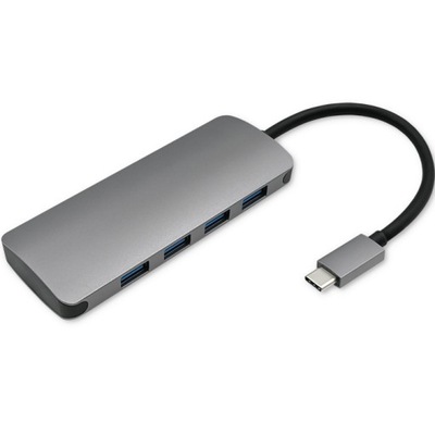 Qoltec Hub Adapter USB-C 3.1 5w1 4x USB 3.0 DC