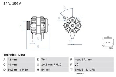 ГЕНЕРАТОР REG. 0986080660/BOS