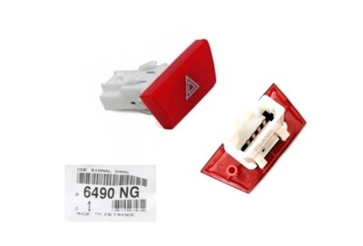 Выключатель кнопка аварийных 107 c1 aygo 05-6490ng фото №1