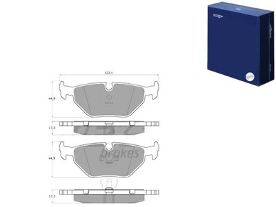 КОЛОДКИ ГАЛЬМІВНІ BMW 5 E34 88-97 ЗАД TOMEX BRAKES