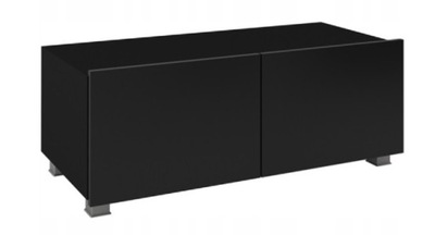 Stolik szafka RTV czarny połysk stojąca RIMINI 100 cm