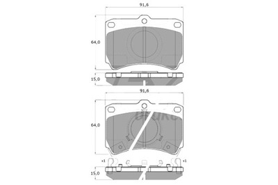 TOMEX BRAKES ZAPATAS DE FRENADO MAZDA 323 85-94  