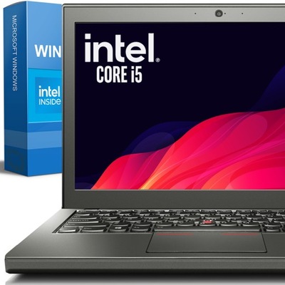 Laptop Lenovo MOBILNY i WYDAJNY i SOLIDNY LAPTOP| ThinkPad X240 12,5 " Intel Core i5 8 GB / 128 GB czarny