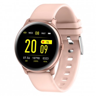 zegarek krokomierz pulsometr Opaska sportowa różowy smartwatch