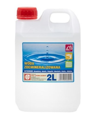 Woda destylowana 2L - woda demineralizowana 2 L