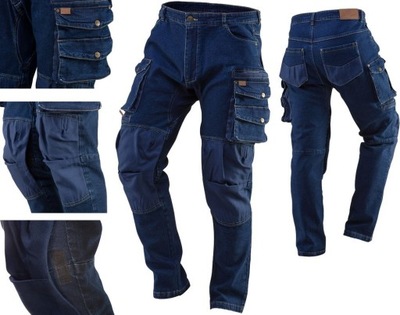 TROUSERS ROBOCZE NEO JEANS STRETCH 5 KIESZENI L  