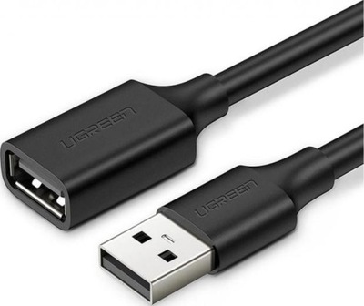 UGREEN US103 USB 2.0 przedłużający, 1.5m (czarny)