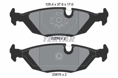 2067502/TEX КОЛОДКИ ТОРМОЗНЫЕ ЗАДНИЙ