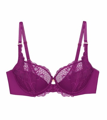 Biustonosz Triumph Wild Peony Florale W z fiszbinami koronkowy 80C