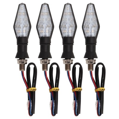 KIERUNKOWSKAZY LED 12 DIOD 12V CZARNE 4SZT