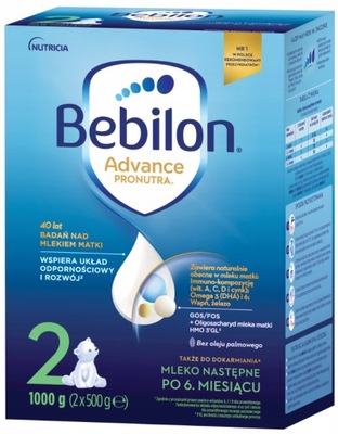 BEBILON 2 Pronutra Advance Mleko następne 1 kg