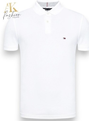 Koszulka Polo Tommy Hilfiger MW0MW17770 Biała r. XXL