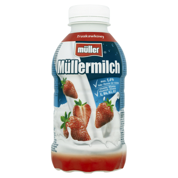 Napój mleczny Müllermilch smak truskawkowy 400g