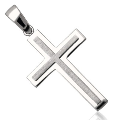Krzyżyk srebrny rodowany srebro pr.925