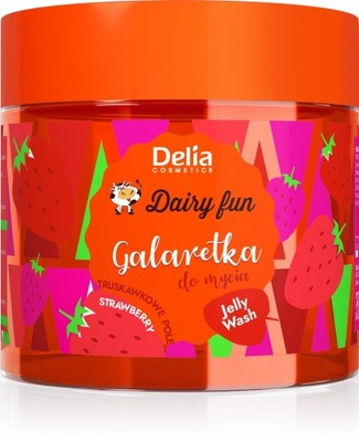 DELIA DAIRY FUN GALARETKA DO MYCIA TRUSKAWKA