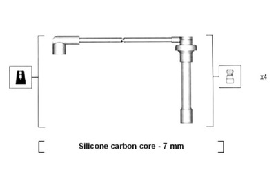 MAGNETI MARELLI JUEGO TUBOS DE ENCENDIDO HONDA ACCORD VI CIVIC V  