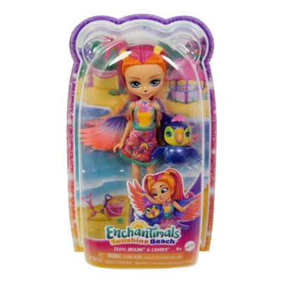 Lalka Enchantimals zwierzątko Tukan HRX83