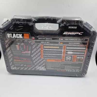 ZESTAW WIERTEŁ BLACK 33302