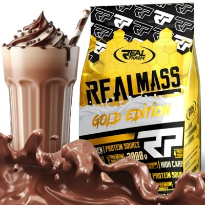 GAINER Real Pharm Real Mass Gold Edition Gainer CZEKOLADA 3000g