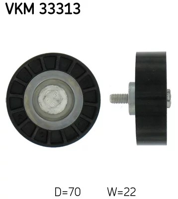 SKF VKM33313 РОЛИК MICRO-V НАПРАВЛЯЮЩАЯ CITR JUMPER/FIA