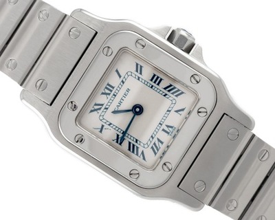 CARTIER SANTOS GALBEE QUARTZ 24MM REF.1565 FULL SET YEAR 2001