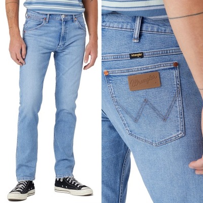 Wrangler 11MWZ SLIM Vertigo Bay BLUE DżINS W31 L32