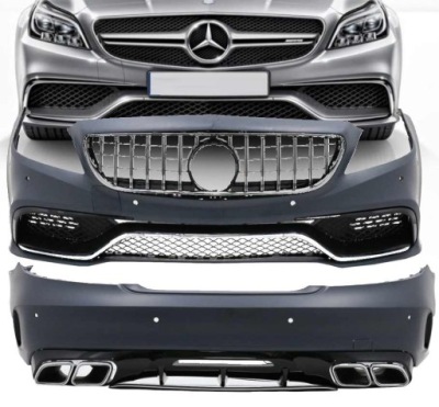 Бампер перед задняя mercedes cls w218 c218 amg cls63 фото №1