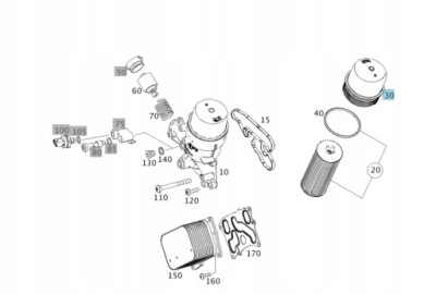 Оригинальная корпус крышка фильтра масла om276 фото №1
