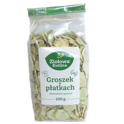 Ziołowa Kotlina Groszek w płatkach 100g / C03