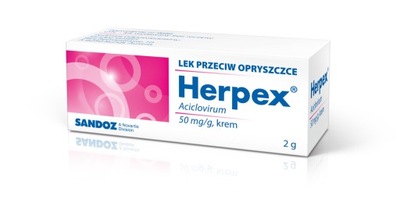 Herpex 50 mg/g, krem 2 g