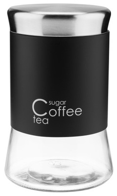 Pojemnik szklany słoik 1000 ml Sugar Coffee Tea