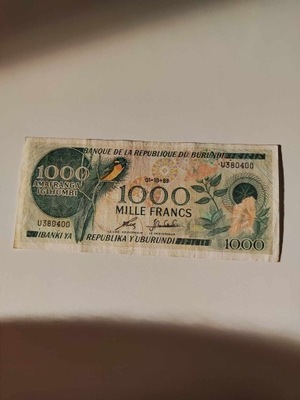 Burundi - 1000 Franków - 1989