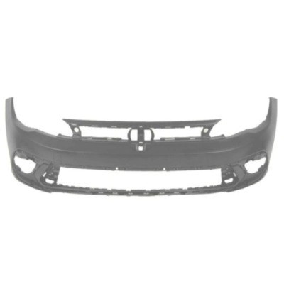 Бампер vw polo vi 06.2017- серебристый фото №1