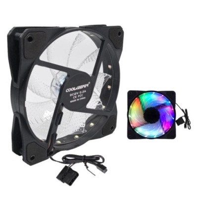 WENTYLATOR RGB LED DO OBUDOWY 3PIN