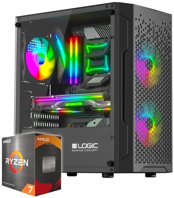 KOMPUTER GAMINGOWY RYZEN 7 5700X SSD2TB 4TB 32GB RX7700XT WIN11