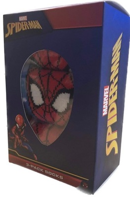 Skarpetki Spider Man Marvel rozmiar 27-30 - zestaw 3 sztuk 3 pak