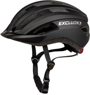 Kask Rowerowy MTB Miejski EXCLUSKY 56-61cm Czarny