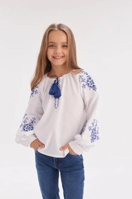Bluzka haftowana dziewczęca Ukraina 152