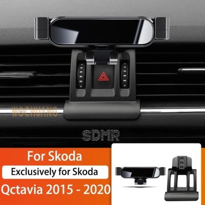 BRACKET AUTTO ON PHONE KOMORKOWY FOR SKODA OCTAVIA 15-2022 ROTARY GPS TO 360 STOPNI  