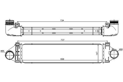Nissens інтеркулер volvo c30 s80 ii v40 v70 iii 2 фото №1