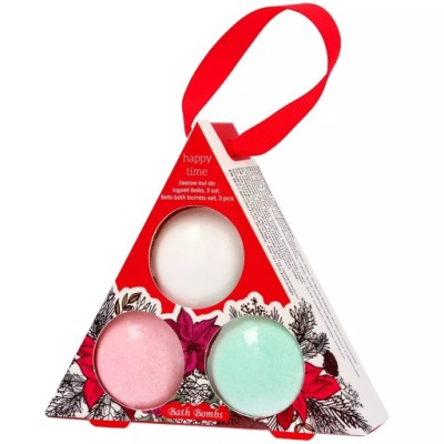 Zestaw Musujące Kule do kąpieli Happy Time 3x30g