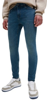 Jeansy spodnie męskie rurki super skinny Pull&Bear r.44