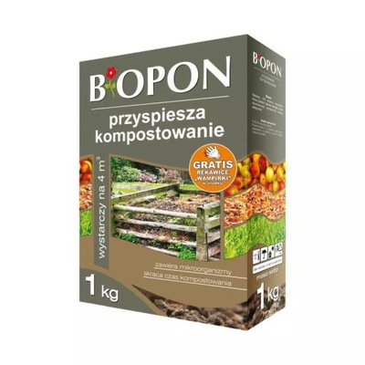 Środek do kompostowania BIOPON 1kg aktywator na 4m³