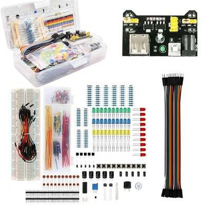 Zestaw Startowy do Nauki Programowania Komponenty Arduino Uno R3 Z Płytką