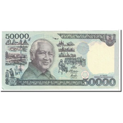 Banknot, Indonesia, 50,000 Rupiah, 1995, Undated,