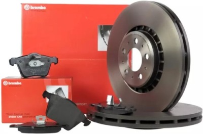 Brembo тормозные диски+ тормозные колодки перед volvo xc90 i 336mm фото №1