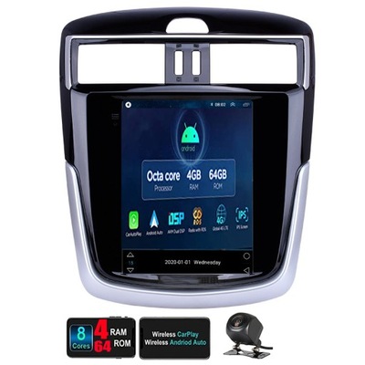 RADIO NAWIGAC NISSAN TIIDA C13 2015 SIM 4G/64 GAS-GASOLINA SIM LTE CARPLAY  