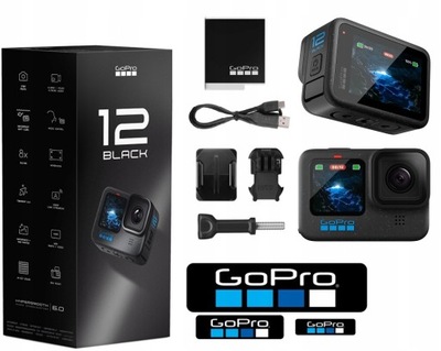 Najnowsza Kamera Sportowa GoPro HERO12 Black go pro hero 12 4K UHD czarny