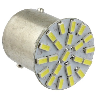 LEMPUTĖ LED P21W BA15S 22 SMD 3014 XENON WHITE 